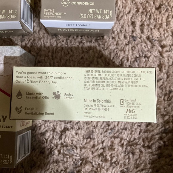 6-Old Spice Premium Bar Soaps - Eucalyptus and Coconut Cream Scent - 5oz - Picture 4 of 4